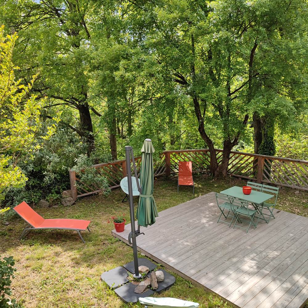 Jardin privatif gite de la Galineta-presta