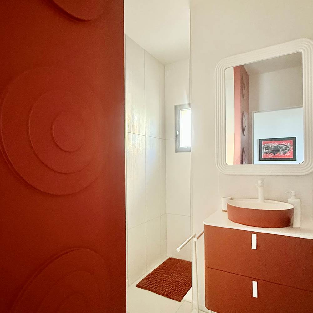 salle de bain malachite