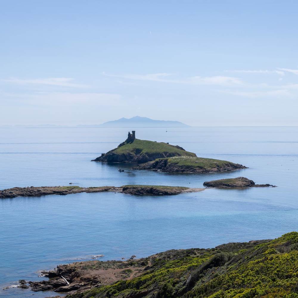 Sentier des douaniers. vers les iles  Finocchiarola,-presta