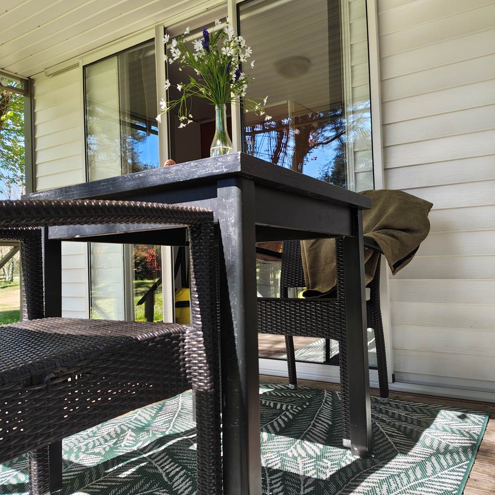 Mobil home terrasse