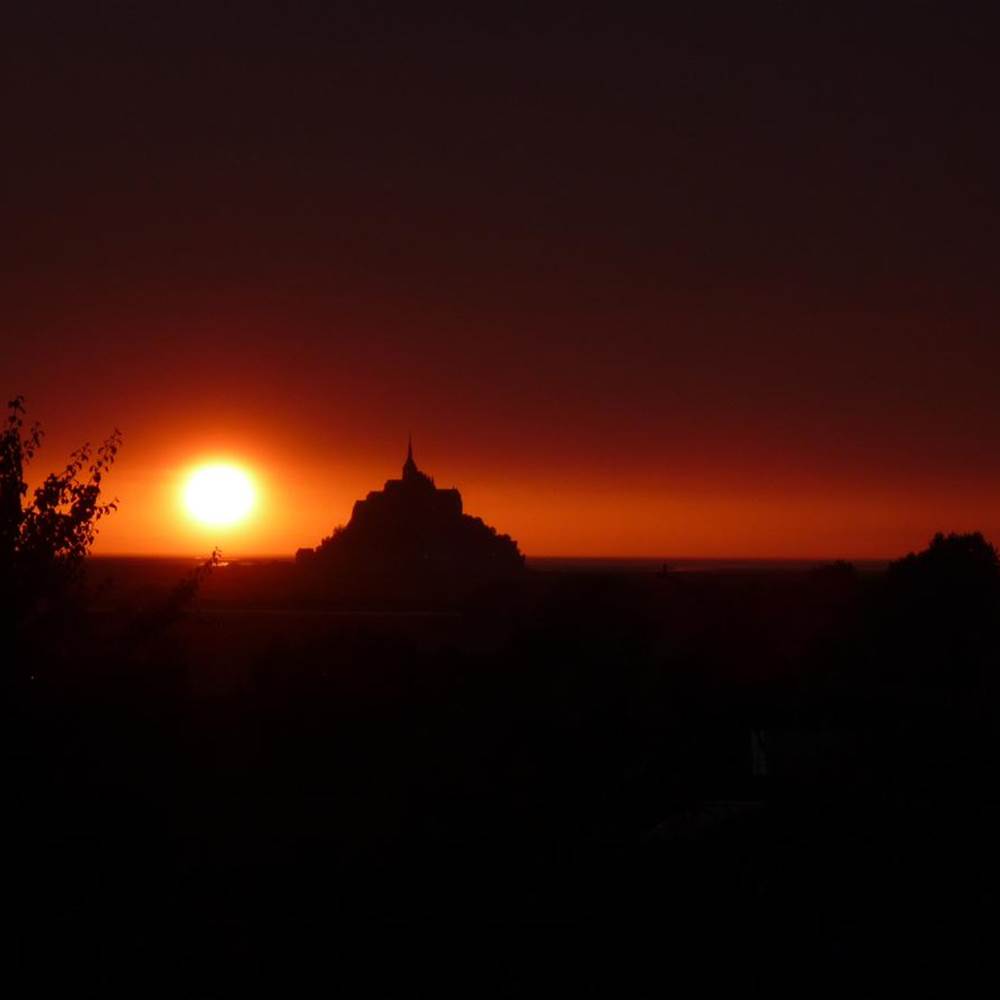 Coucher de soleil vue des chambres-presta