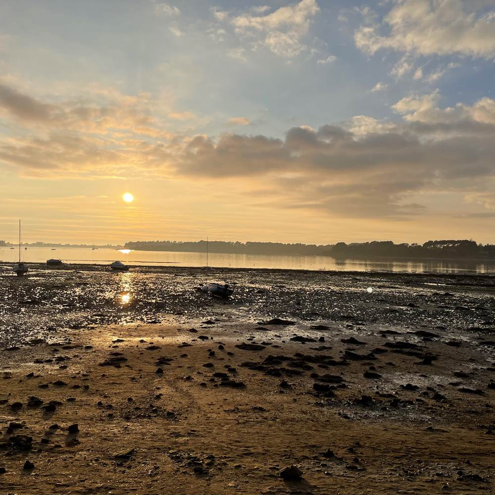 Soleil couchant sur la baie de Locmiquel en Novembre-gallery