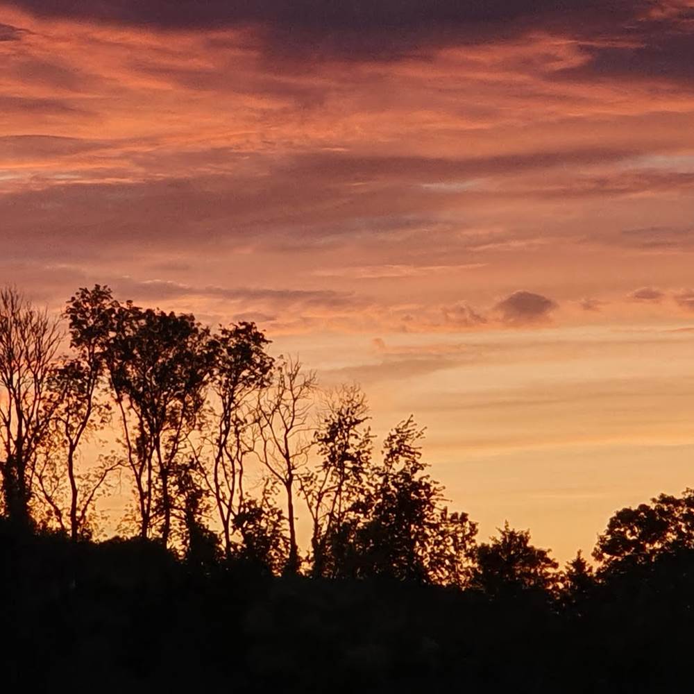 couché de soleil sur la vallée de la bresle-presta
