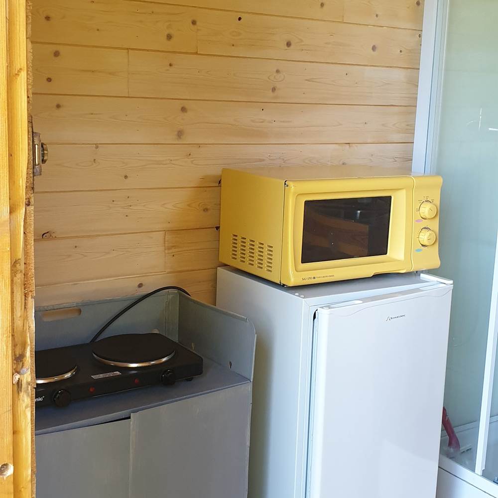 cabane ecolodge - cabane de douche / kitchenette-presta