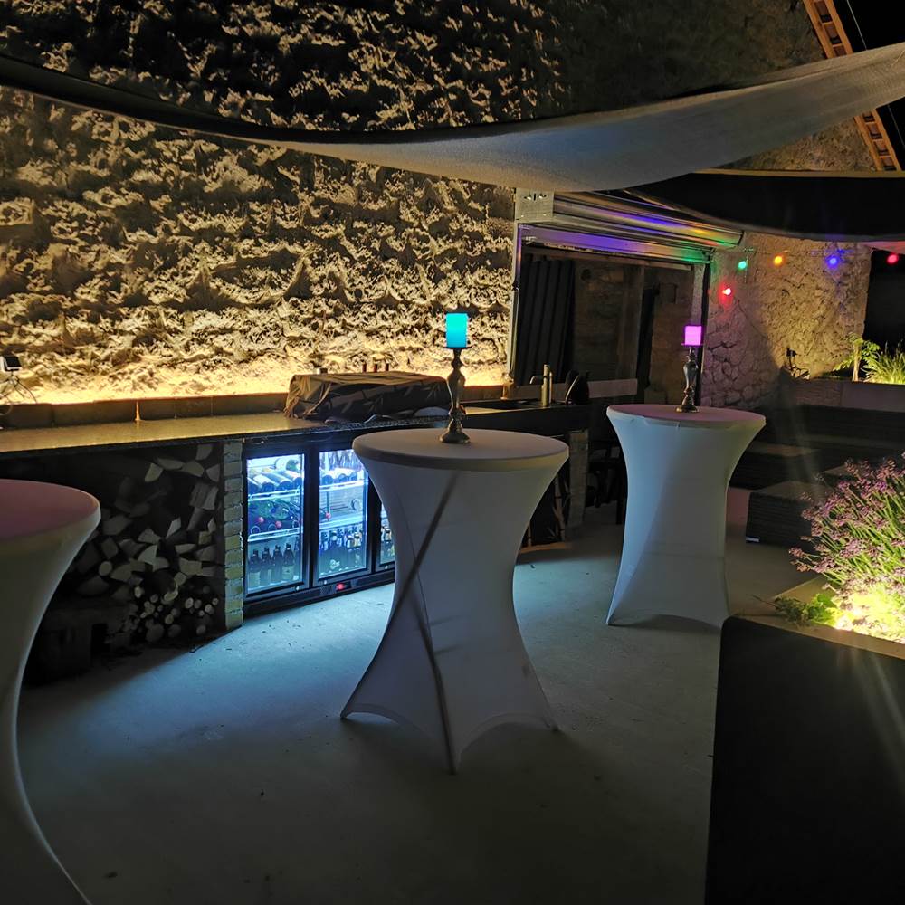Terrasse aménagée avec plancha gaz, frigo bar...-presta