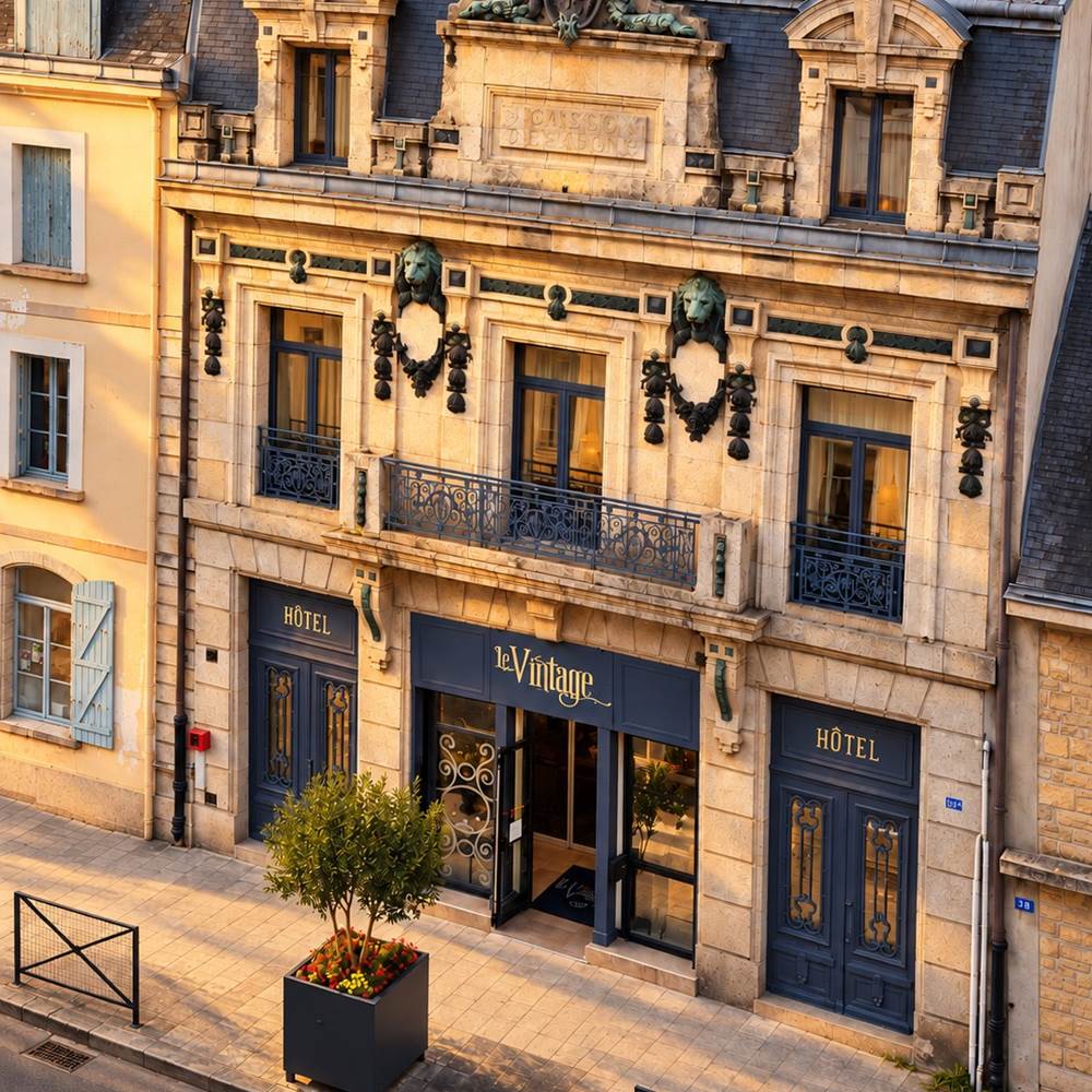 le vintage vue de drone