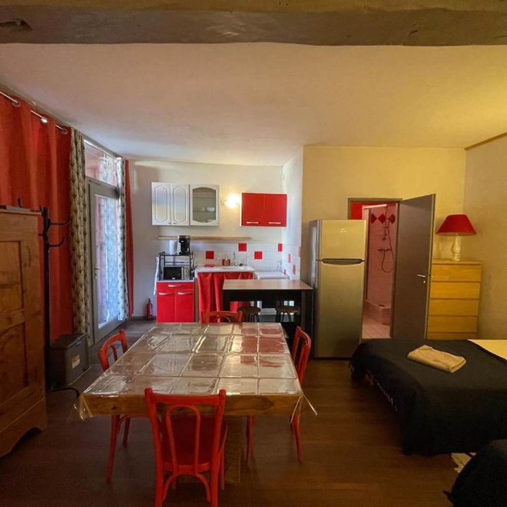 Studio l'Atelier, vue d'ensemble et kitchenette