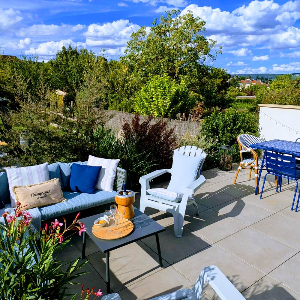 location de vacances avec terrasse, jardin, jolie vue, Epernay en Champagne-gallery