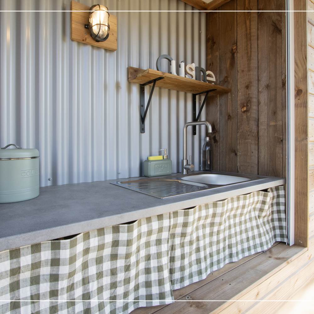 cuisine exte´rieure evier