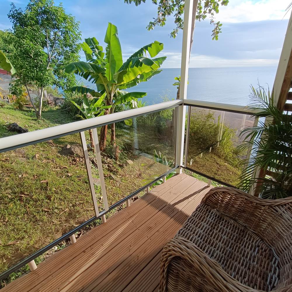 Balcon vue mer et jardin