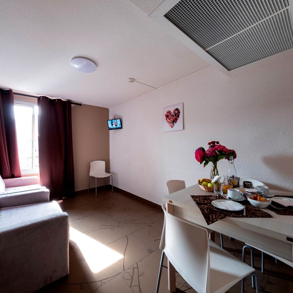 vue du salon salle à manger-presta