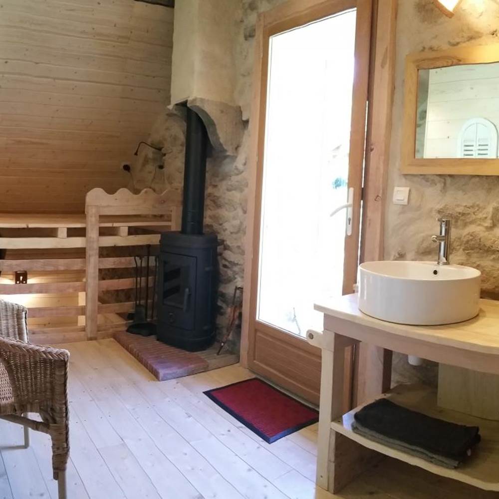 Chambre nature - entrée / lavabo-presta