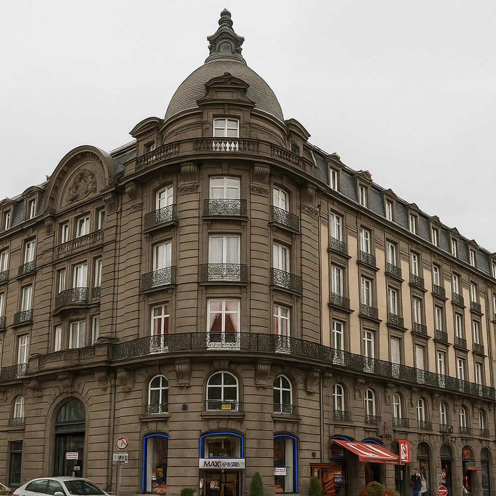 Façade emblématique – Ancien Palais Royal du Mont-Dore, bâtiment historique idéalement situé pour curistes et vacanciers.-gallery