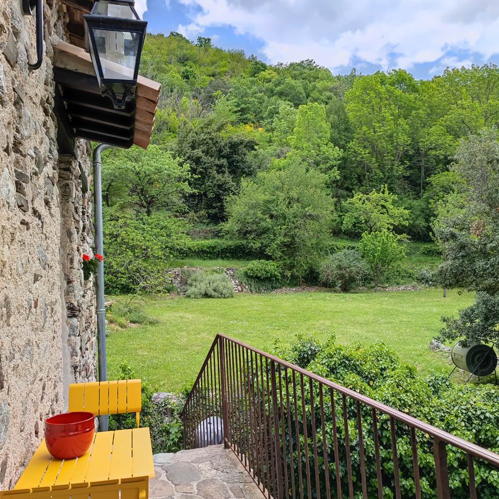 Vue depuis le balcon du gite de la Galineta-presta