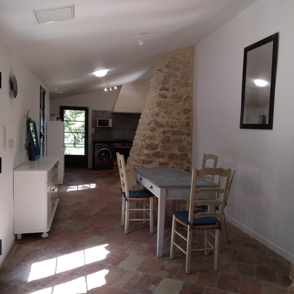 Séjour donnant sur la cuisine-presta