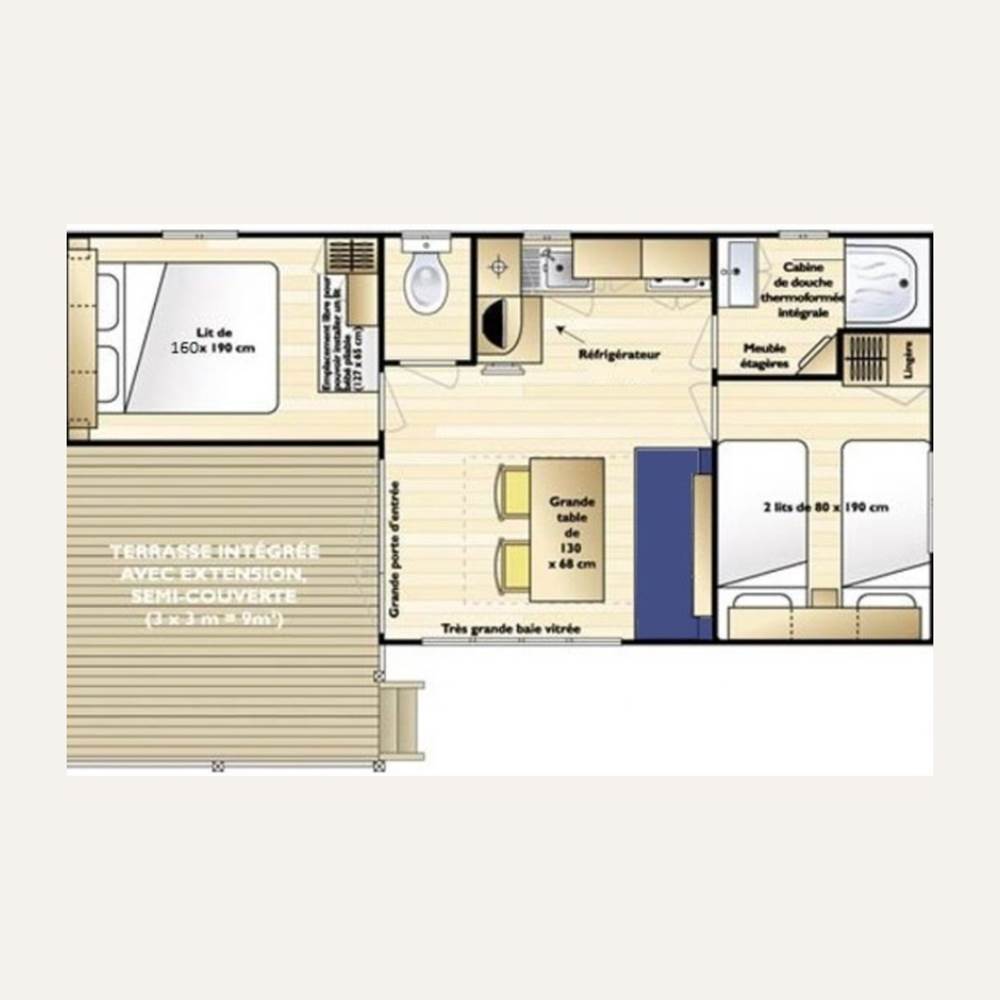 Plan du Mobil-home-presta