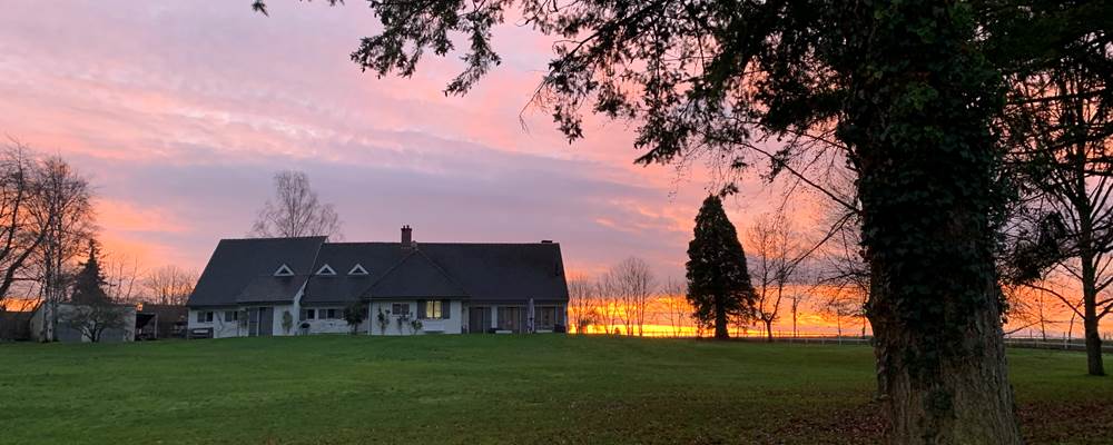 sublime coucher de soleil sur la Charmille