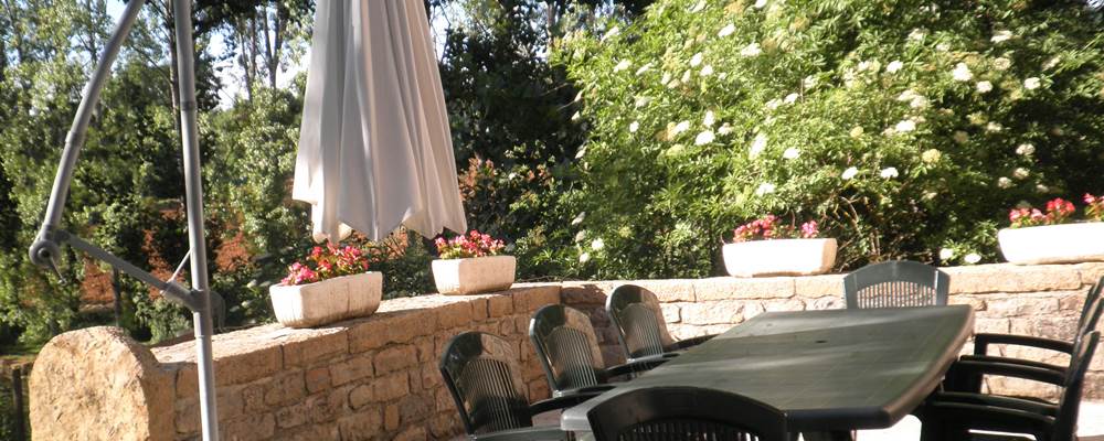 La terrasse en pleine nature