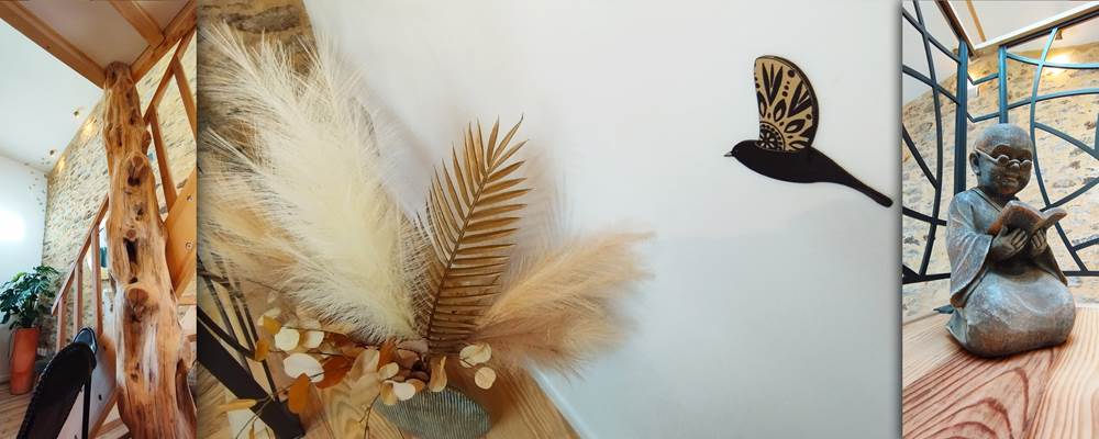 La décoration fait l’éloge de matériaux naturels
