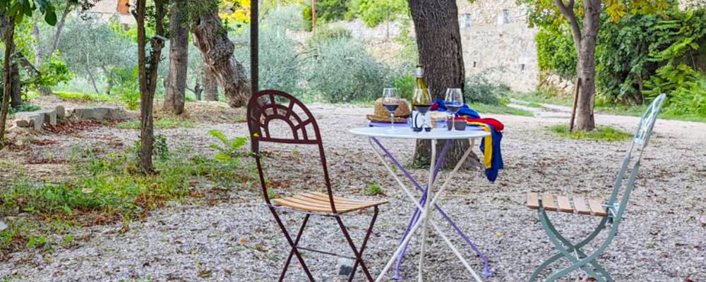 La terrasse en pleine nature