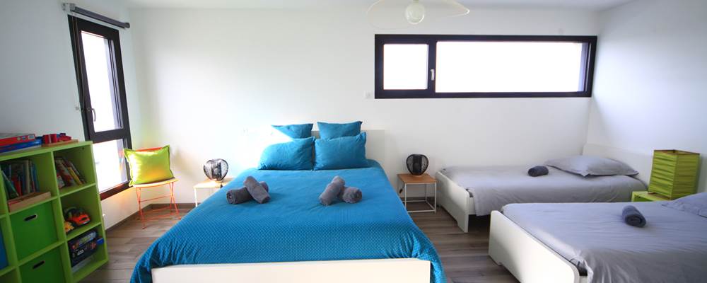 Chambre à l'étage pour 4 personnes