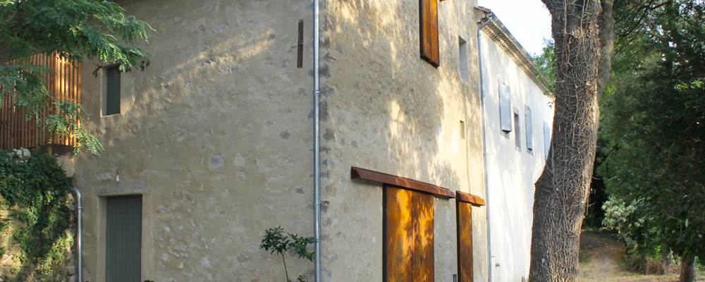 Vue de l'entrée du gîte