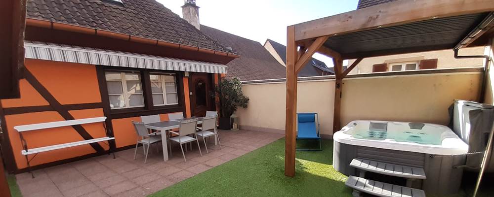 GITE VIGNOBLE ALSACE KAYSERSBERG Terrasse