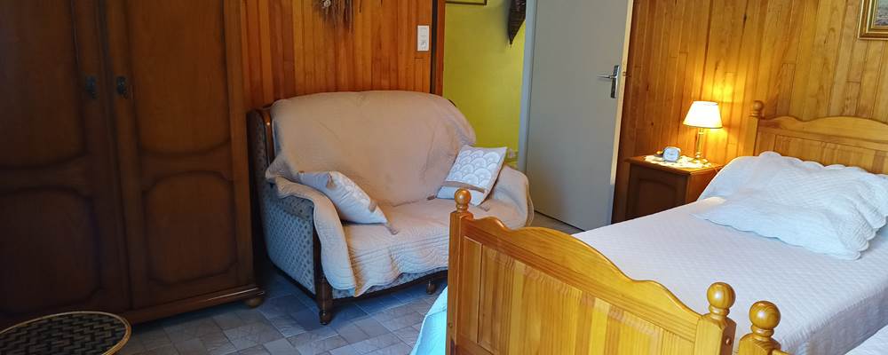 Chambre : canapé 2 places