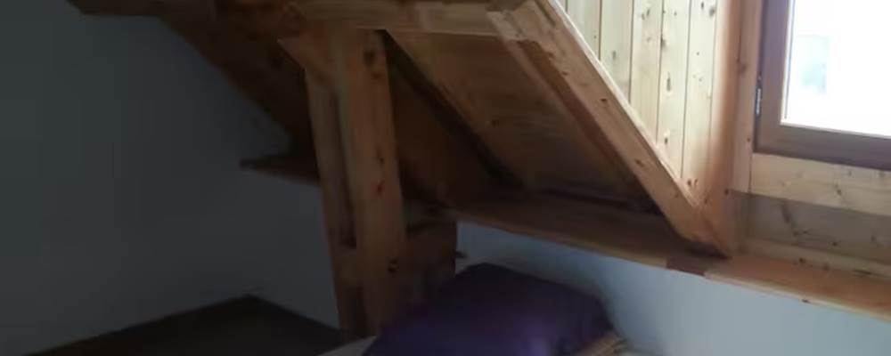 Chambre poutres apparentes