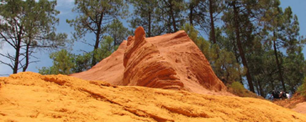 Les falaises d'ocre de Rustrel