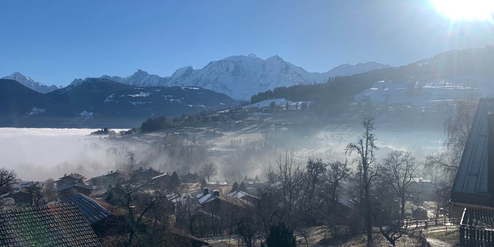 Vue fenetre cuisine 2 Chaine du Mont Blanc