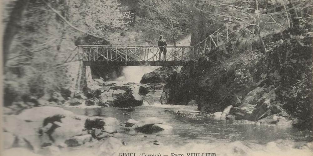 Carte postale vintage histoire parc vuillier correze tourisme tulle5