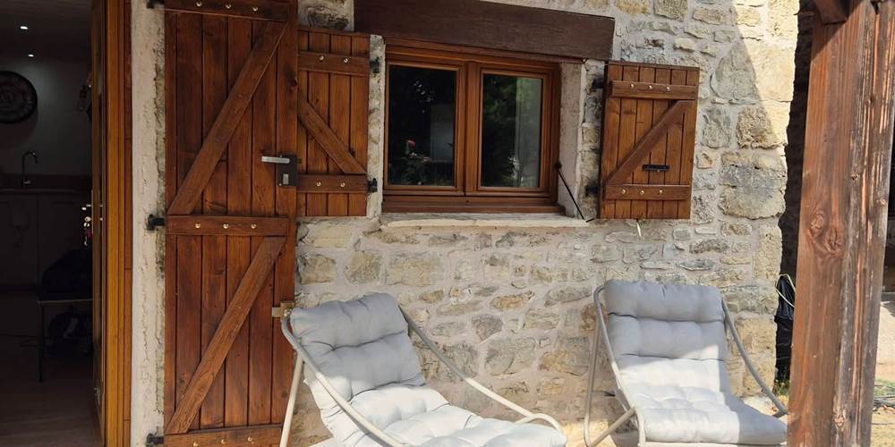 Terrasse avec transats