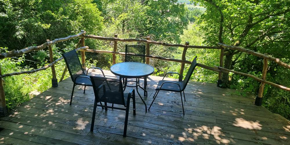 La terrasse ombragée