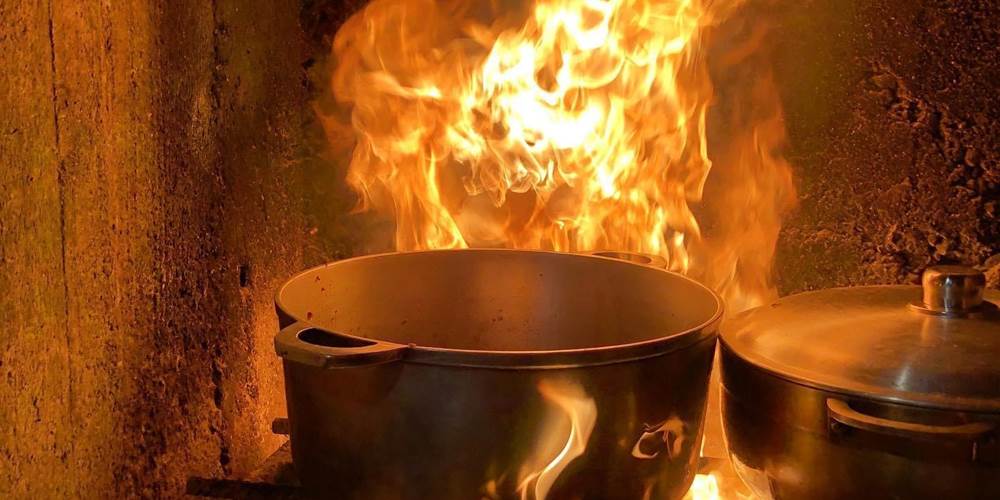 cuisine feu de bois