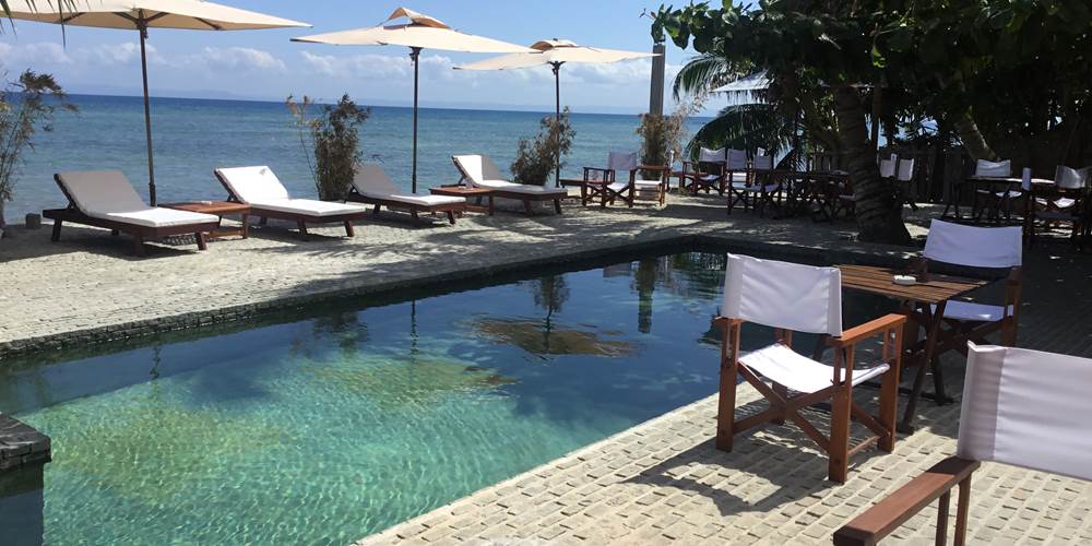 La piscine chez Idylle Beach île Sainte Marie MADAGASCAR