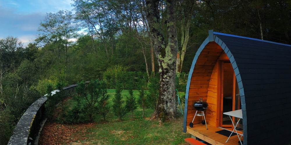camping pod vue pyrenees - carée