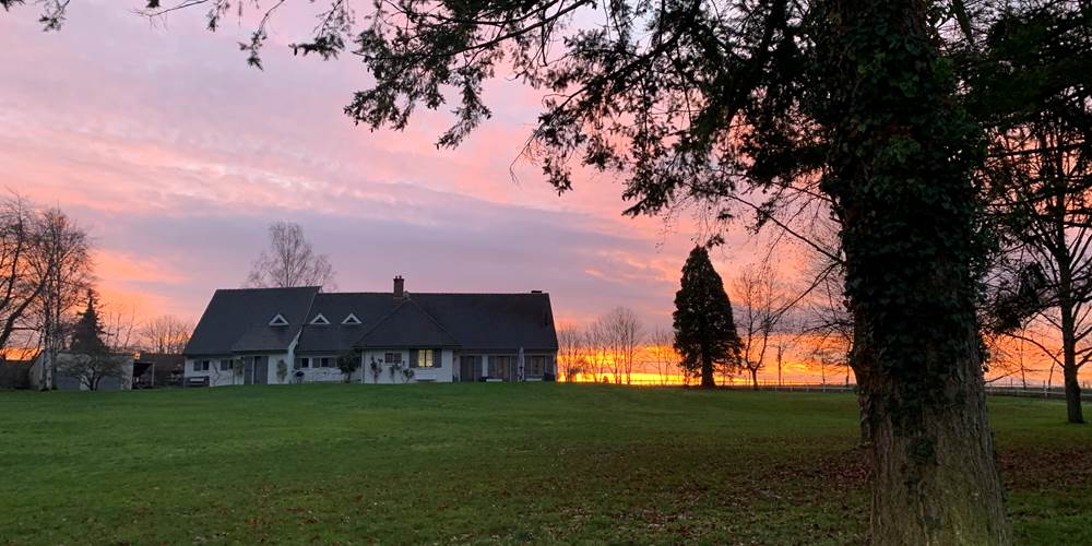 sublime coucher de soleil sur la Charmille