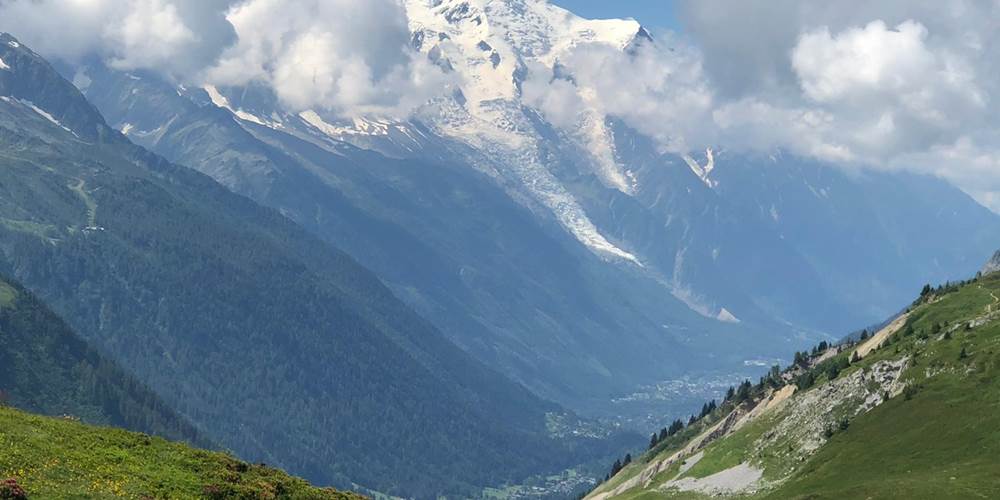 Col des posettes en haut de la télécabine de Vallorcine