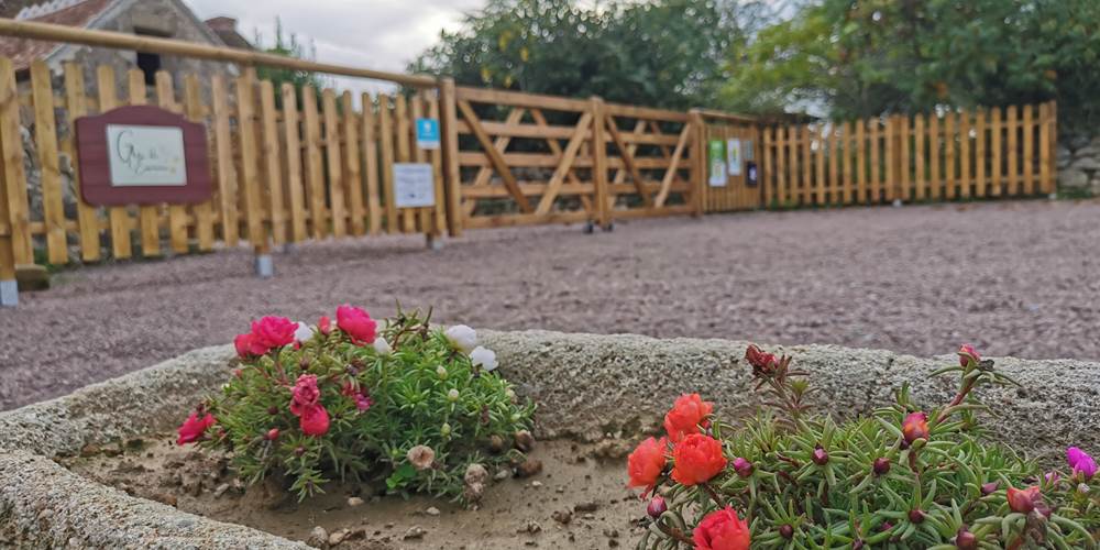 Entrée et parking - Gîte de l'Espinasse
