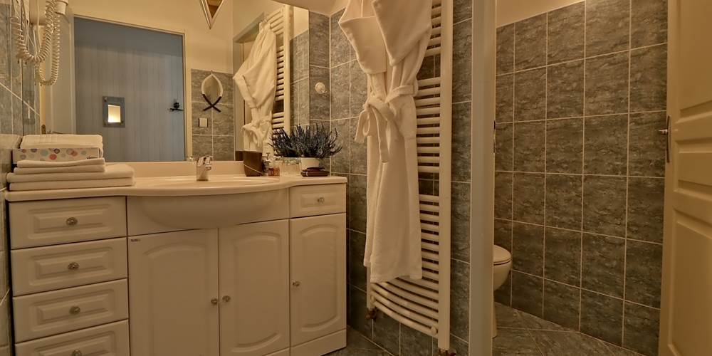 Salle de bain Chambre double de Luxe Le Pas de l' Âne Saint Ondras