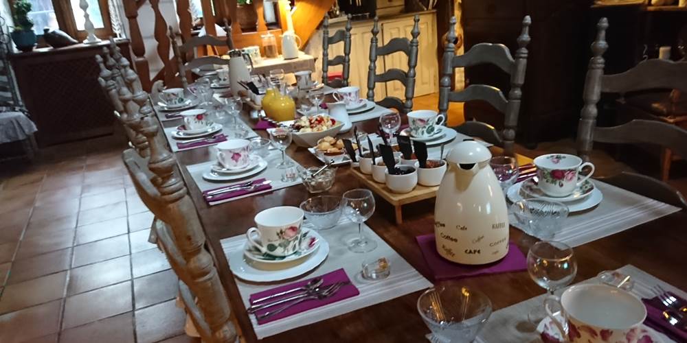 petit déjeuner à l'intérieur