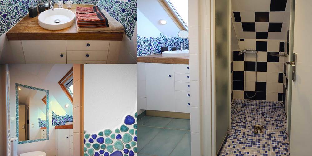 4x3 Salle de Bain Bleue