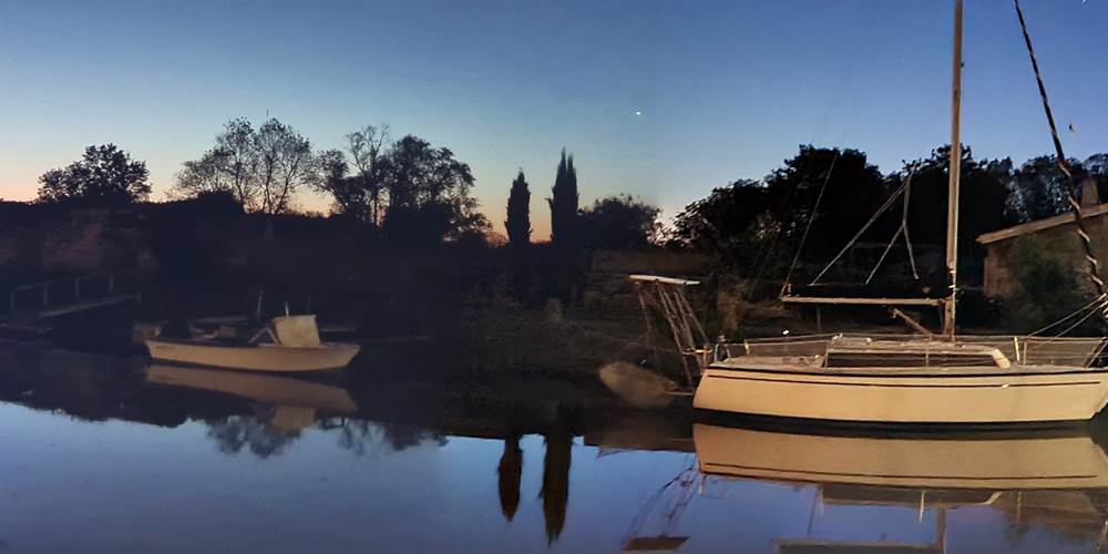 La maison vue du port