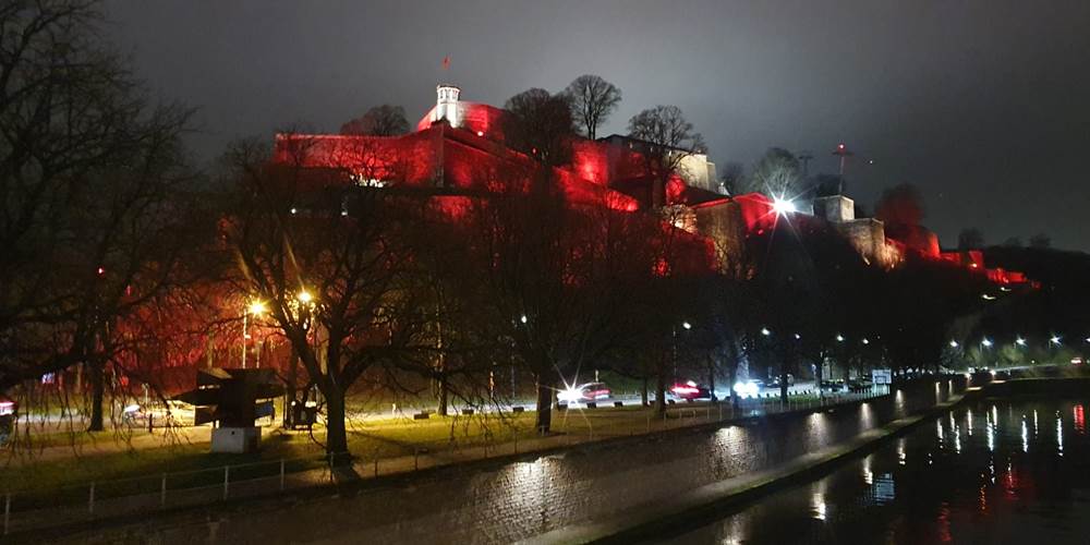citadelle Namur illuminée