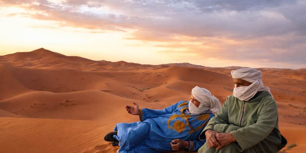 Une pause au milieu des dunes