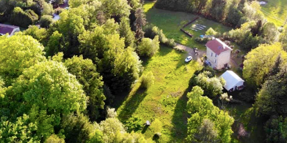 Maison d'hôtes Il était une fois - Vue aérienne du parc