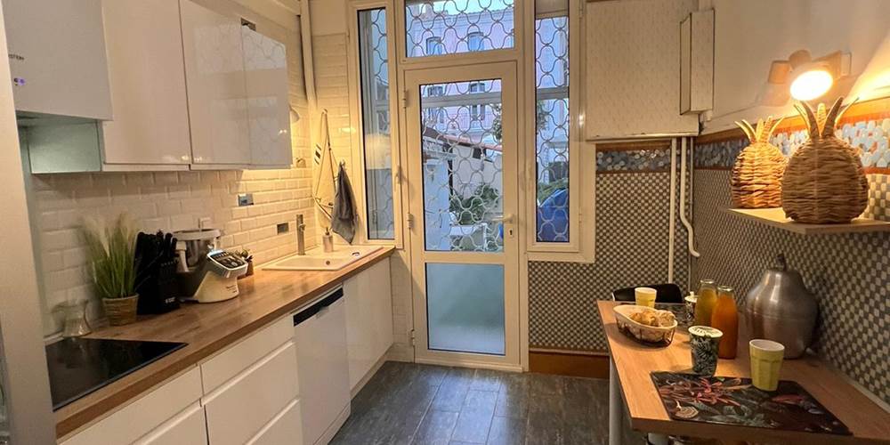 cuisine ouverte sur le jardin