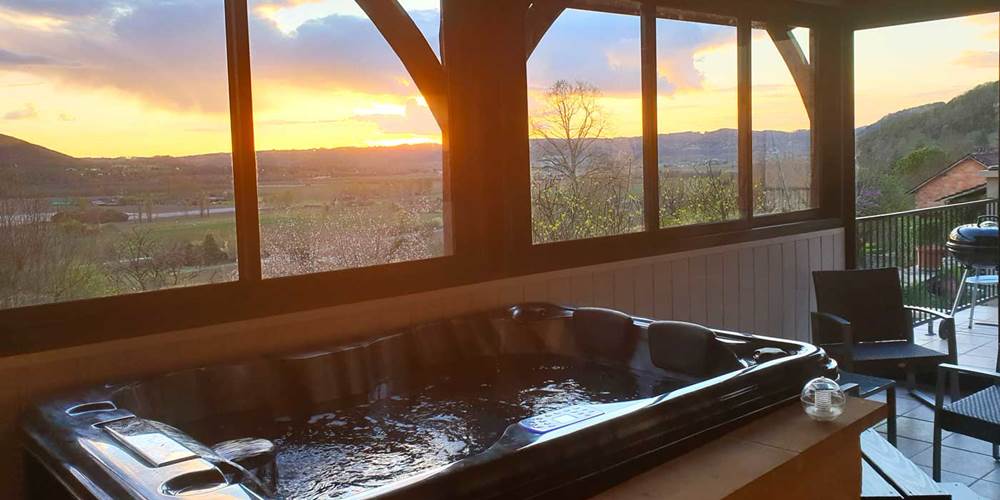 Spa coucher de soleil