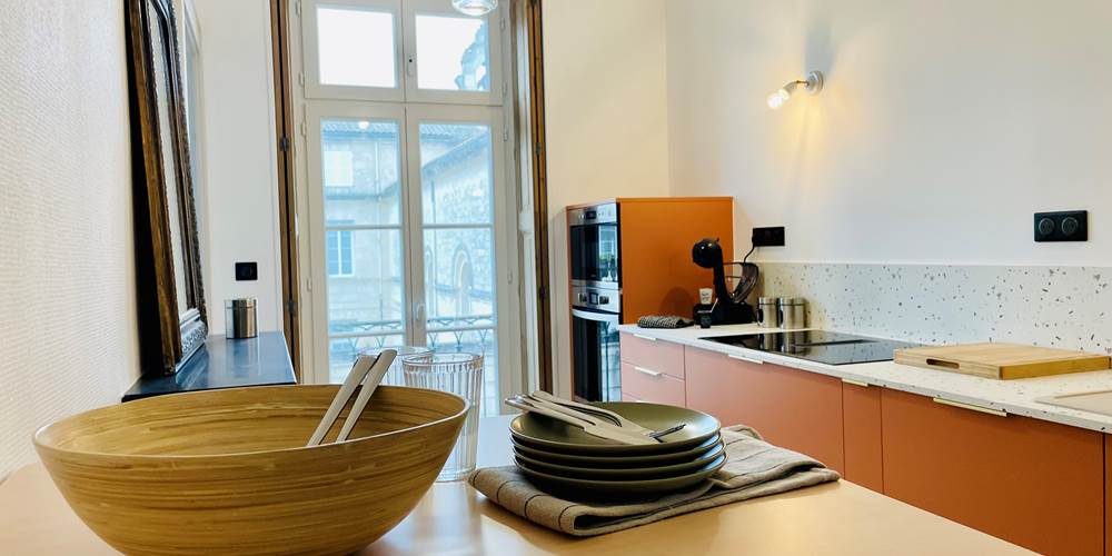 vacances proche la rochelle - appartement déco vintage design - 2 chambres à Rochefort près place Colbert